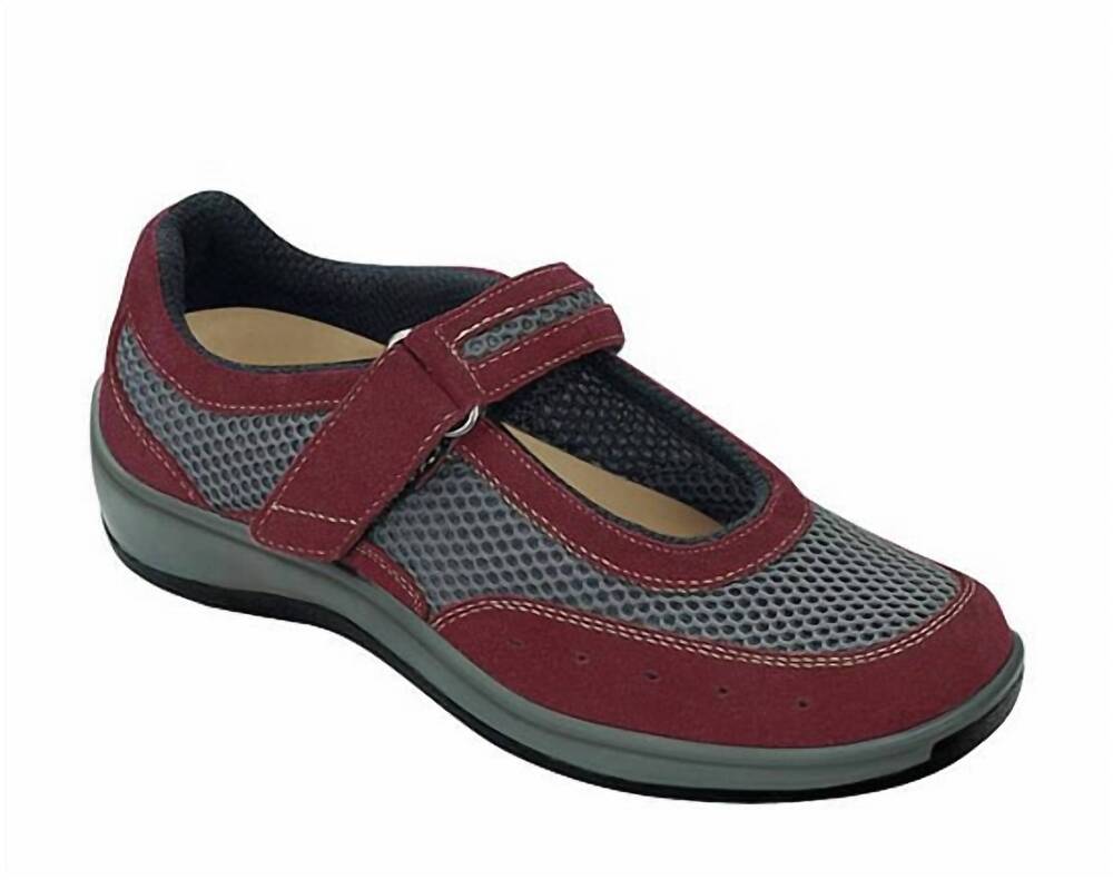 NEW ORTHOFEET women's chattanooga comfort mary jane walking shoe in red